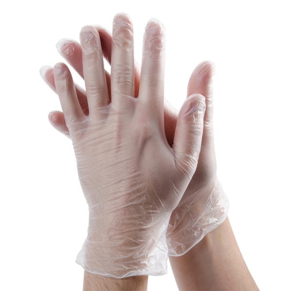 Medpride Medical Vinyl Examination Gloves | Latex and Powder Free | Disposable, Ultra-Strong, Clear | Food Handling Use